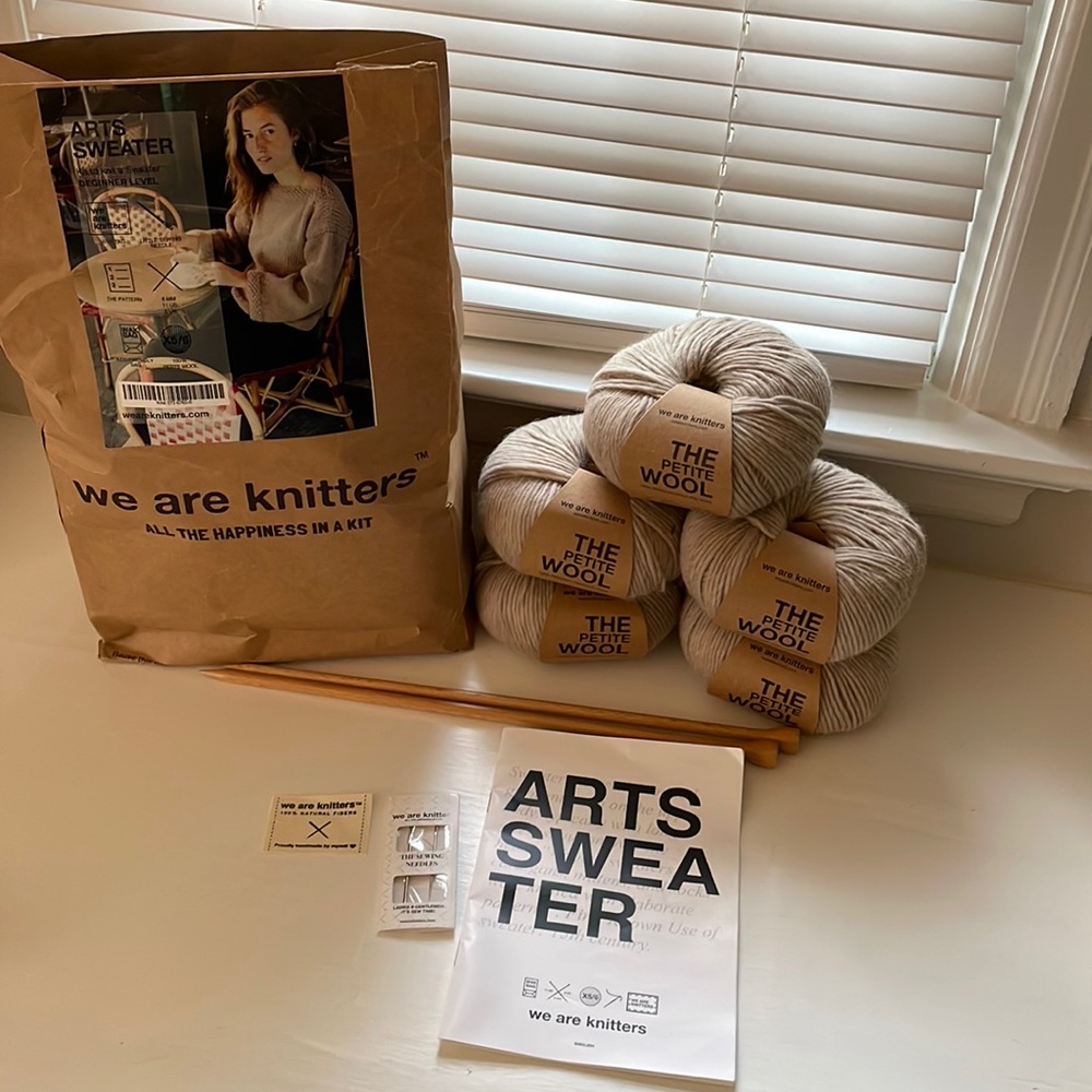 we are knitters Arts Sweater Kit